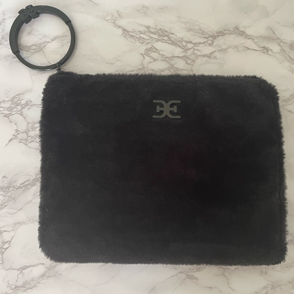 Sam Edelman Fur Organizer Clutch